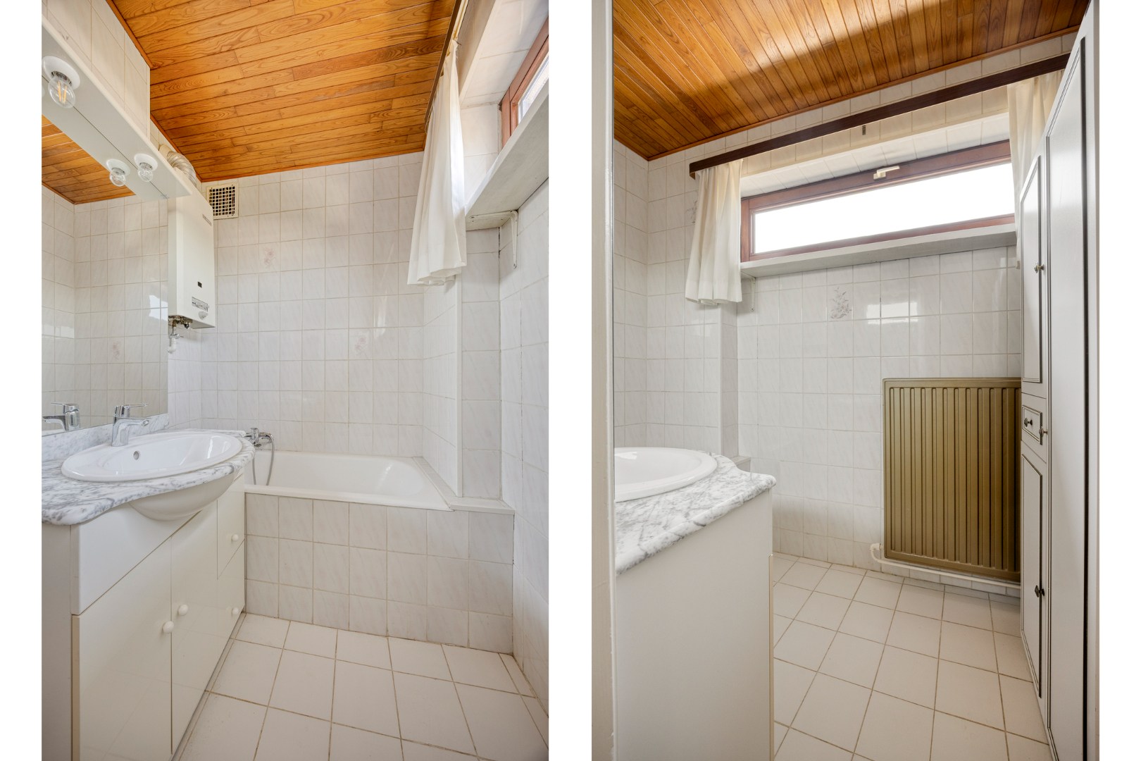 Badkamer met zitbad