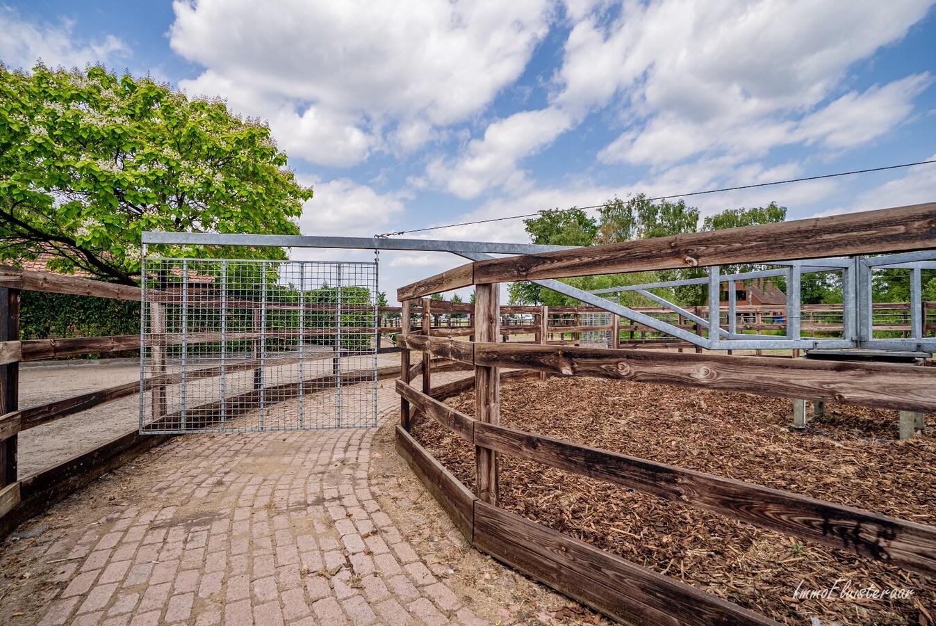 Hippisch complex op ca. 1,9 ha te Rijkevorsel Vergunning voor binnenpiste (60m x 30m) aanwezig! 