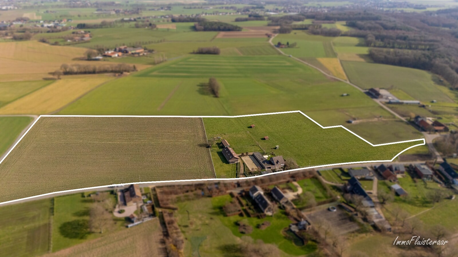 Woning met paardenstallen en buitenpiste op ca. 6,5ha te Bree 