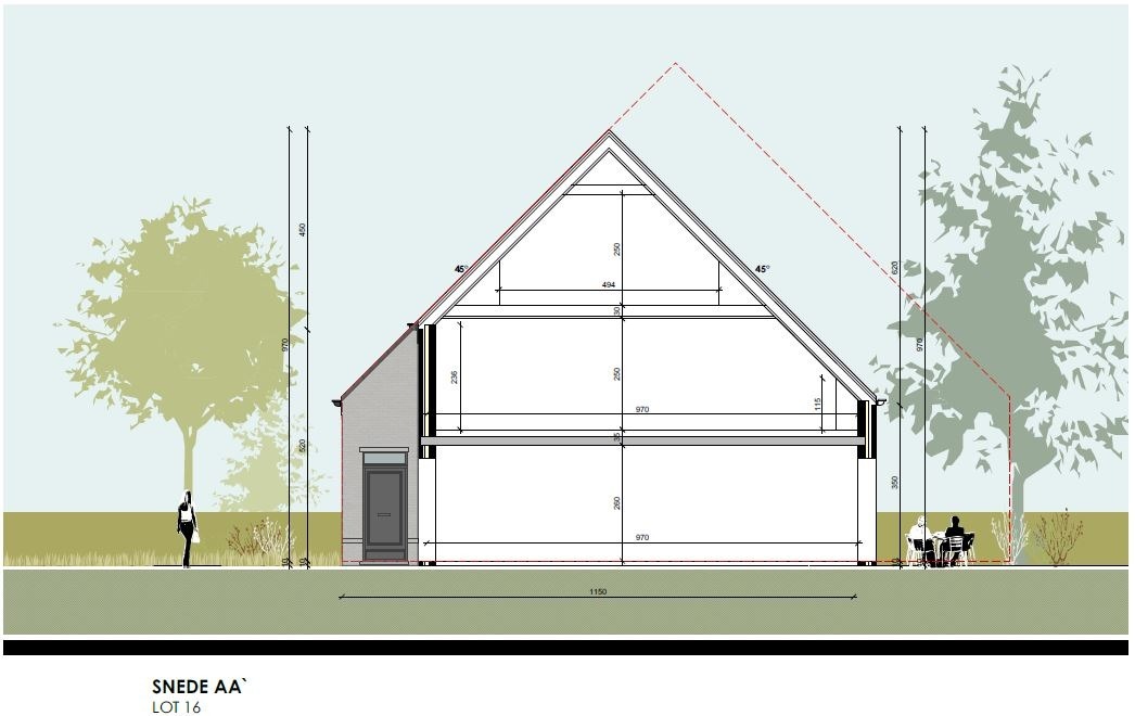 Half-open nieuwbouwwoning met 4 slaapkamers en tuin te Ichtegem 