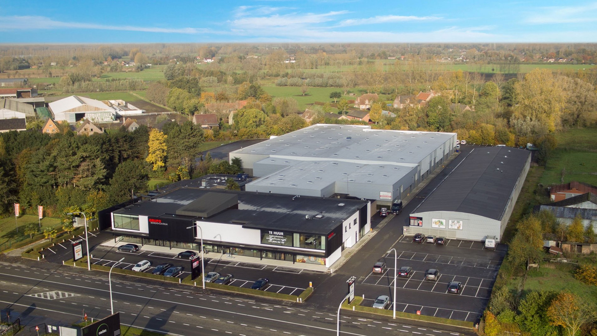 Opslagruimtes te huur langs de Gentse Steenweg in Lokeren