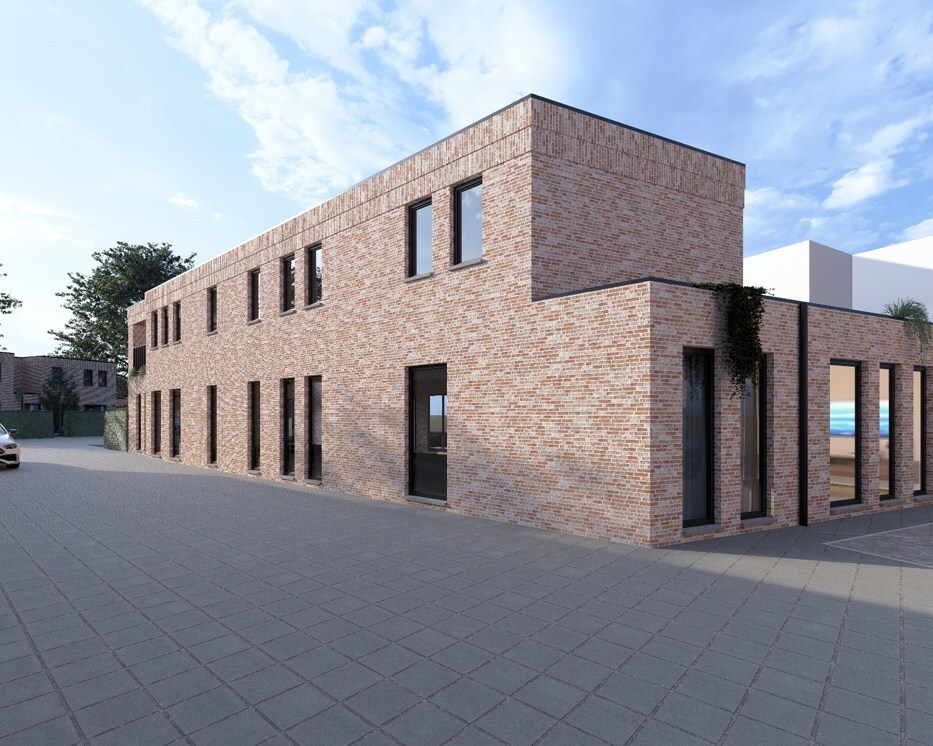Modern, Bijna Energie Neutraal gelijkvloers appartement met private tuin in het centrum van Stokkem! 