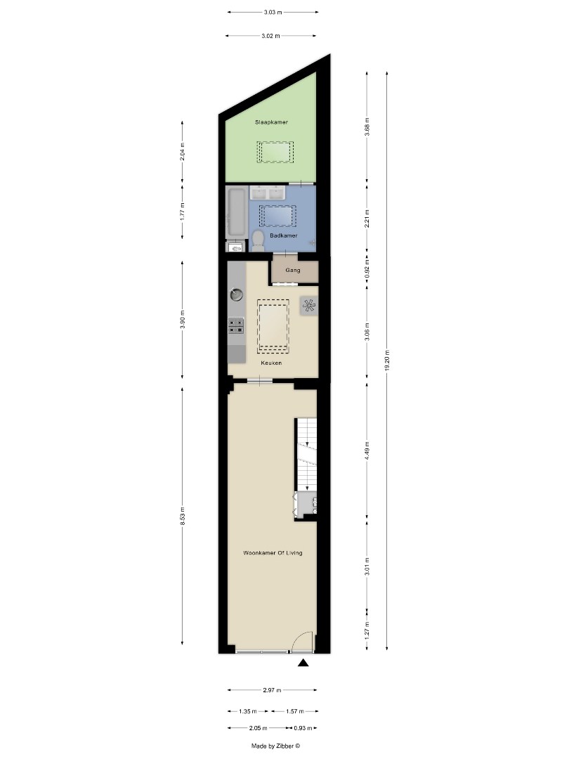 Woning met 3 slaapkamers en bureau in Kessel-Lo! - EPC 512 kWh/m² - bewoonbare opp. 103 m² 