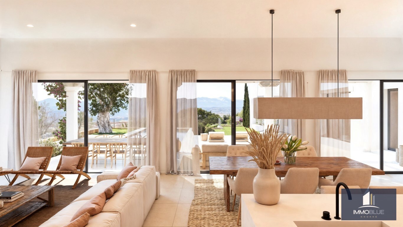 Nieuwbouw luxe villa te koop op de zonnige zuidflank van de Montgó. 