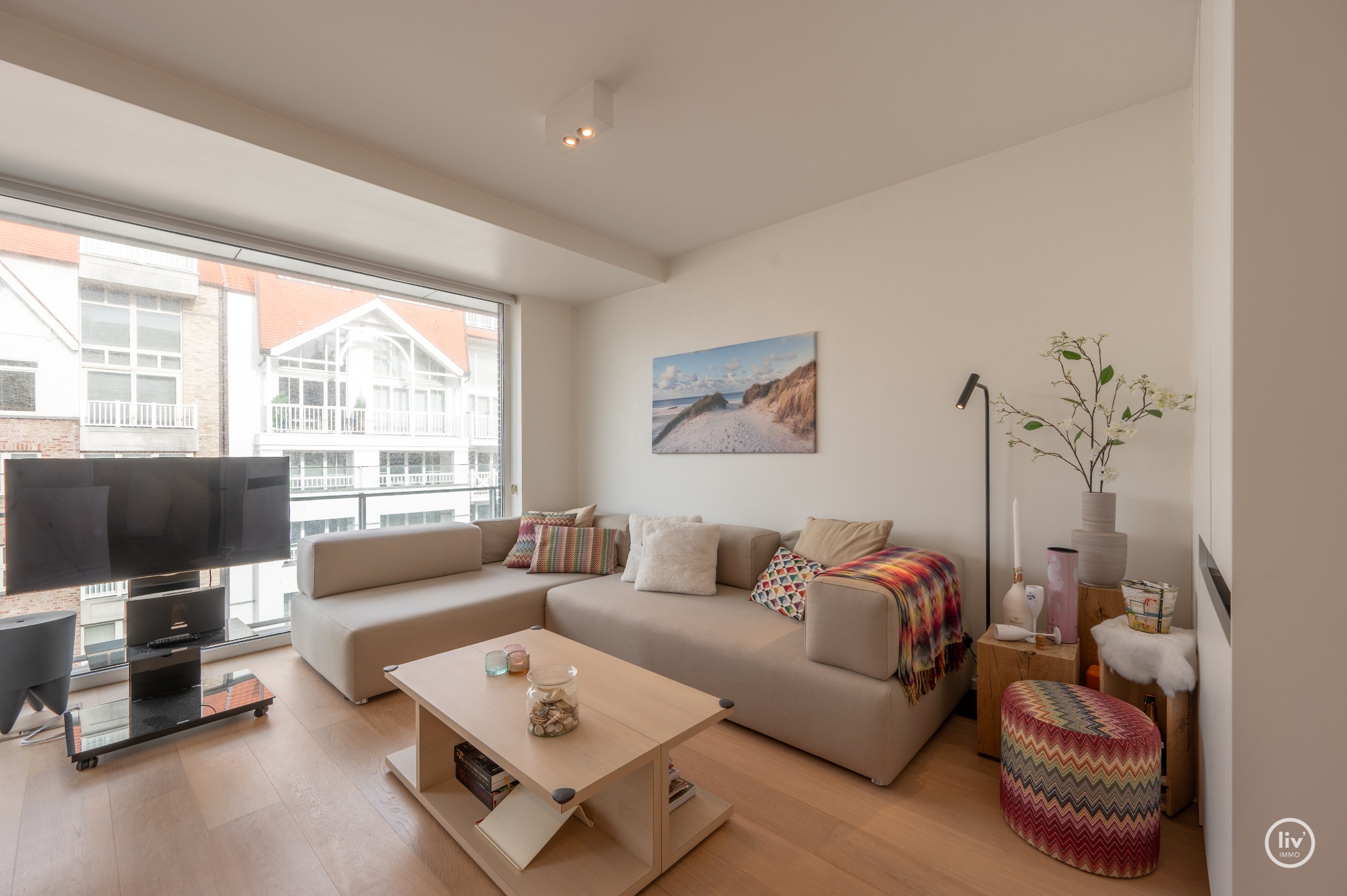 Zeer aangenaam en tevens recent appartement in centrum Knokke. 