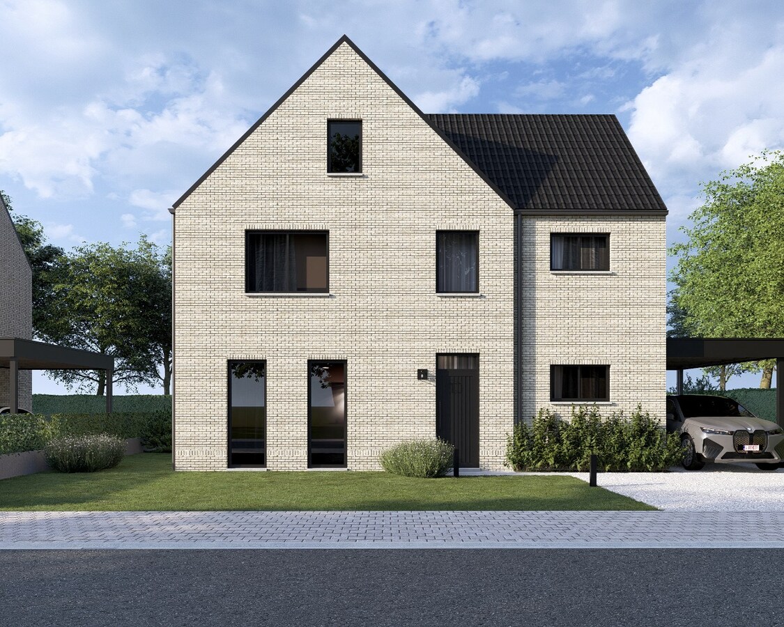 Nieuwbouwproject van 2 vrijstaande nieuwbouwwoningen op percelen van 6are en 6a22ca op een rustige locatie te Neeroeteren! 