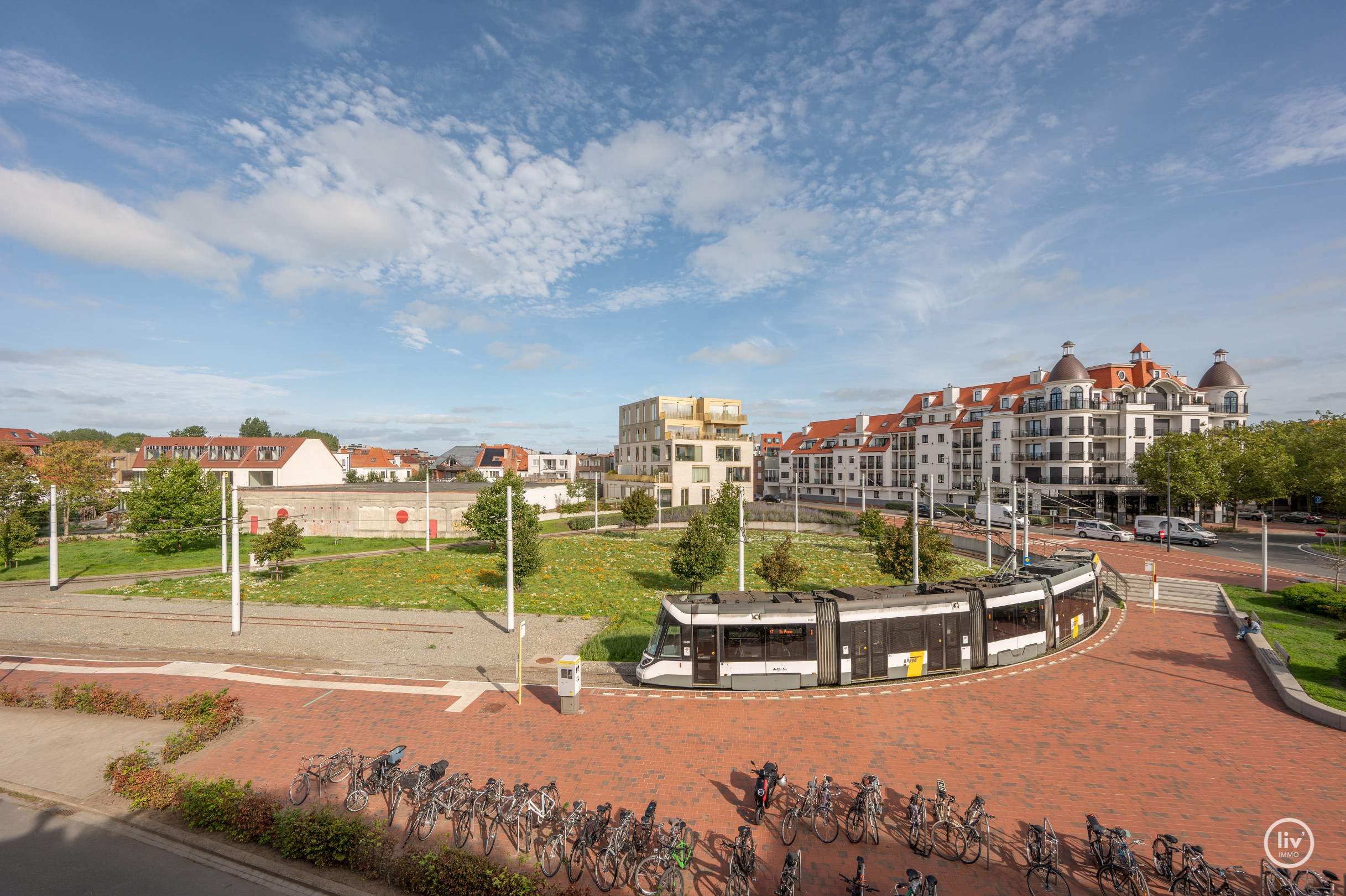 Nouvel appartement avec vue dégagée au centre de Knokke. 