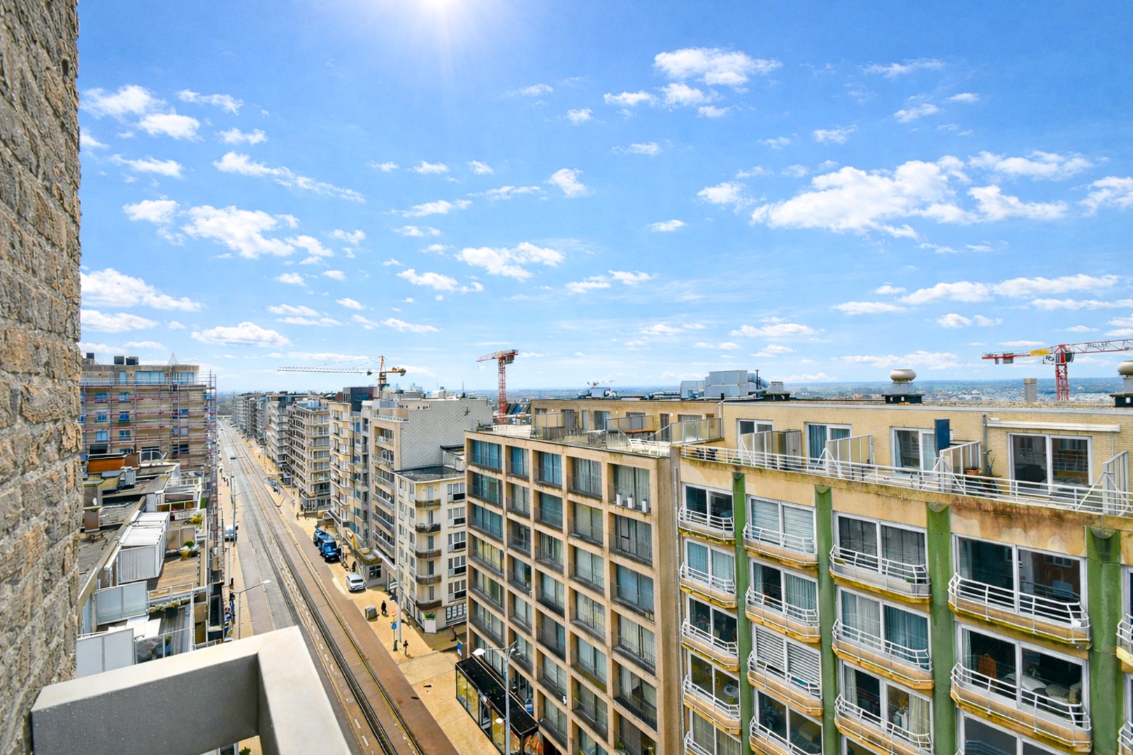 Studio met zongericht balkon in het centrum van Middelkerke 