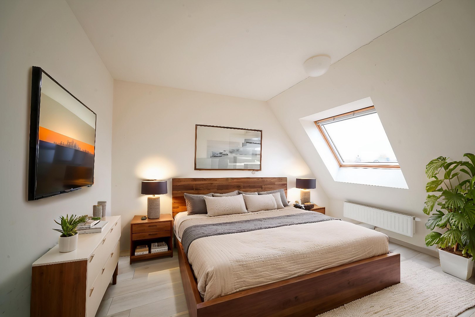 Ruim recent appartement met 4 slaapkamers en 2 badkamers. 