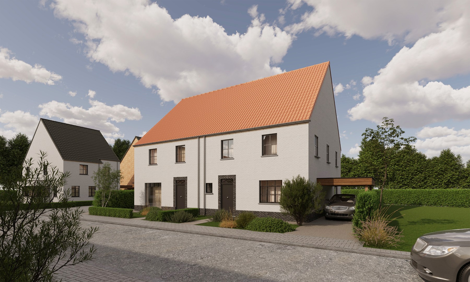 Unieke residentiële verkaveling in het centrum van Gistel 