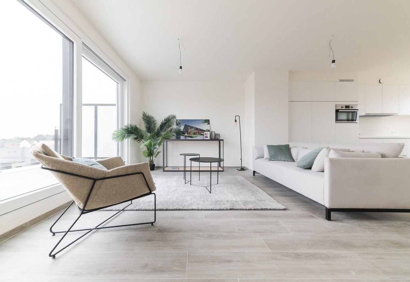 Penthouse (89m2) met uitzonderlijk ruim terras te koop in Emelgem (Izegem) 