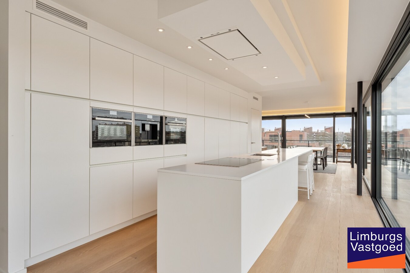 Exclusief penthouse met ruim terras, 2 slpk, dubbele autostaanplaats, centrum Genk 