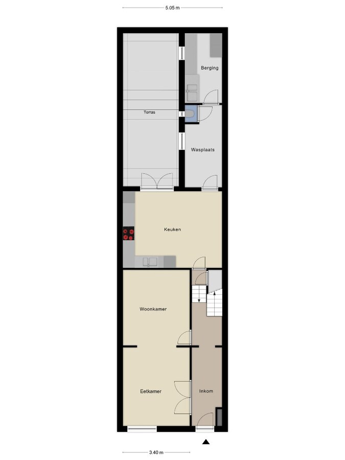 Perfect onderhouden rijwoning met 3 slaapkamers te Duffel-Oost 