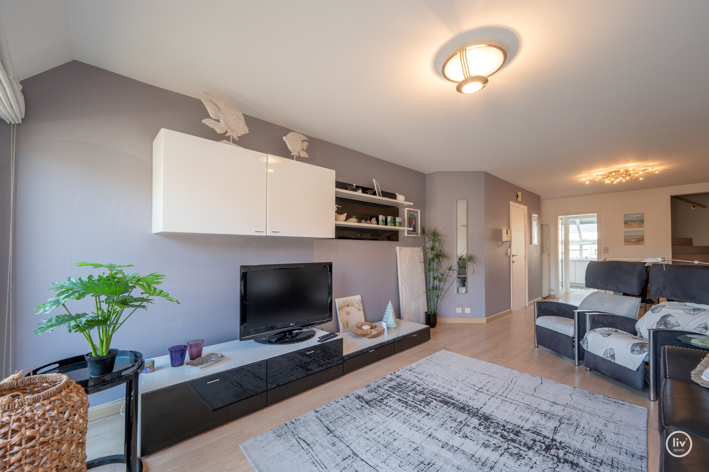 Centraal gelegen triplex-appartement met ruime zonne-terrassen op wandelafstand van de Zeedijk-Albertstrand en Dumortierlaan 