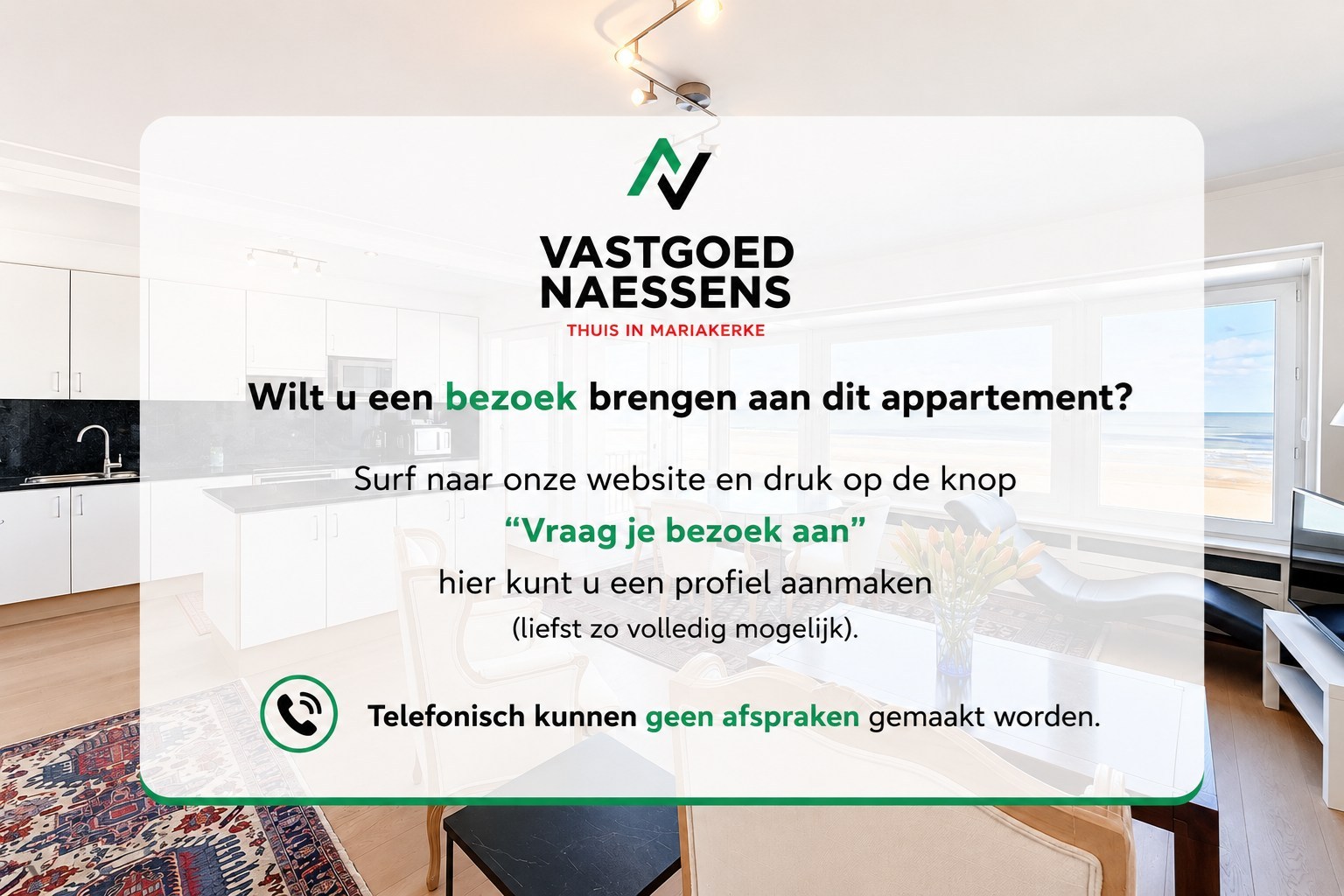 2 SLPK APP MET ZEEZICHT EN 2 TERRASSEN 