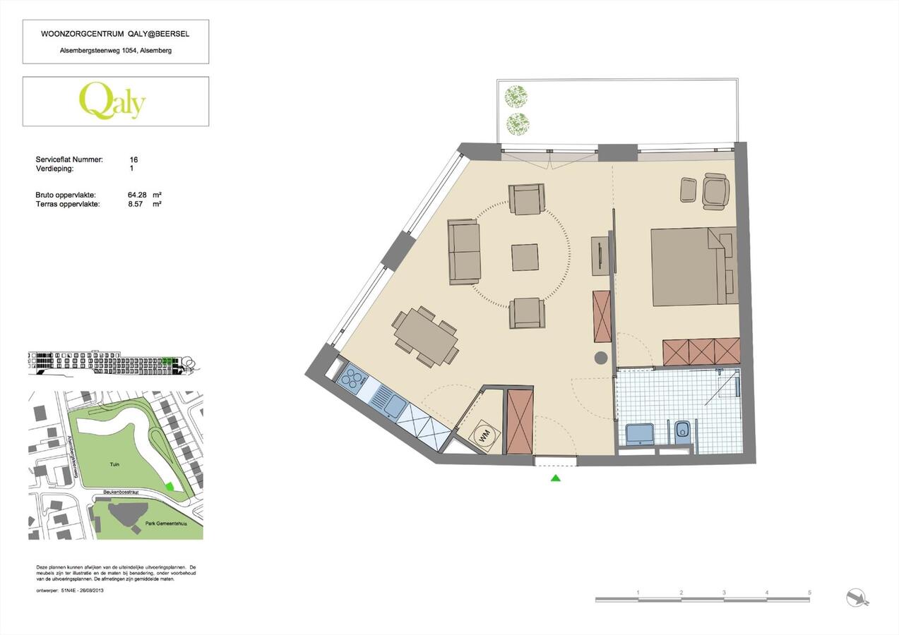 Verkocht service flat - Alsemberg