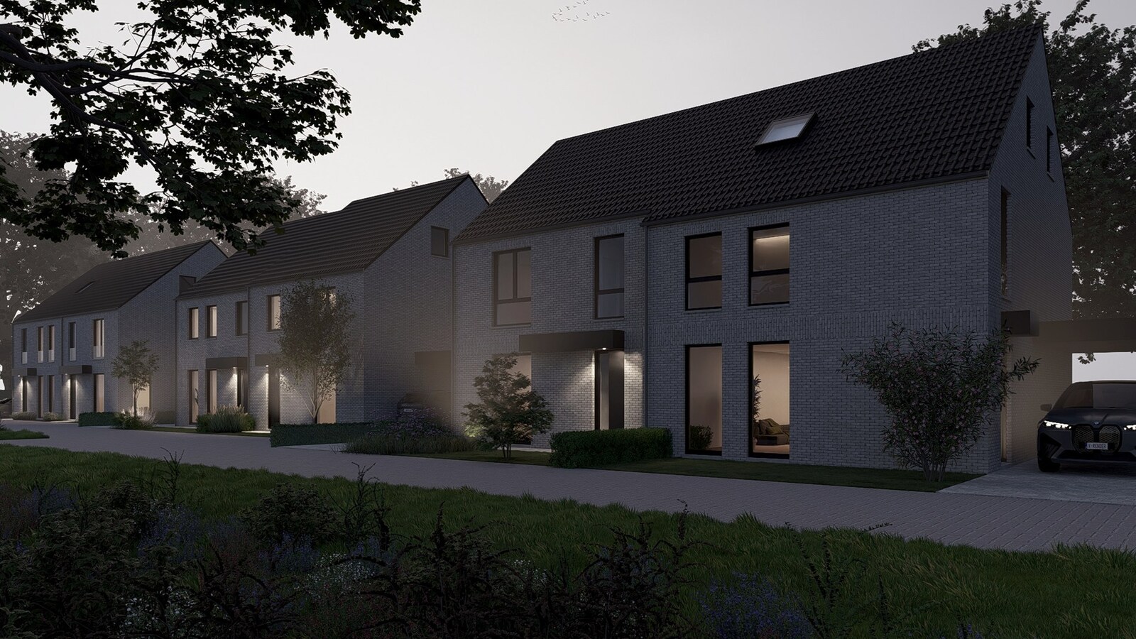 Halfvrijstaande nieuwbouwwoning gelegen op een perceel van 2a55ca op een gunstige locatie nabij de Nederlandse grens! 
