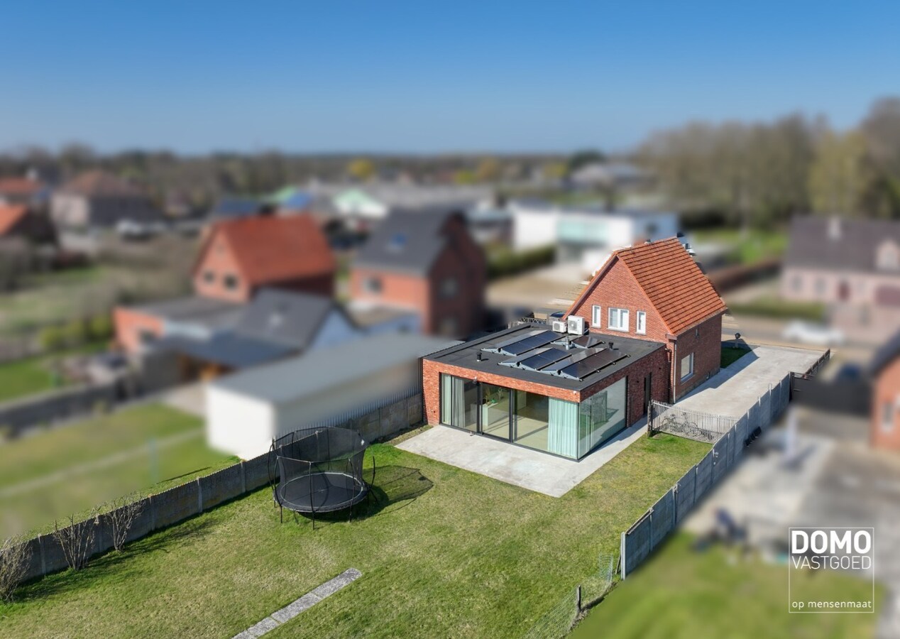 Instapklare moderne gezinswoning met zuidgerichte tuin en knappe afwerking in Hasselt 