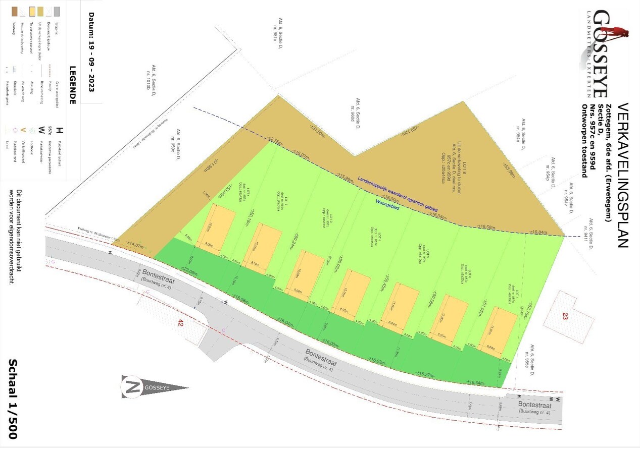 Bouwgrond voor open bebouwing op +/- 8 are te Zottegem 