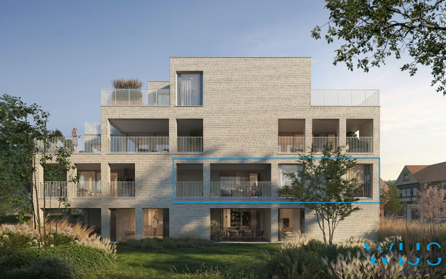 Prachtig nieuwbouwappartement met twee terrassen in centrum Wachtebeke! 