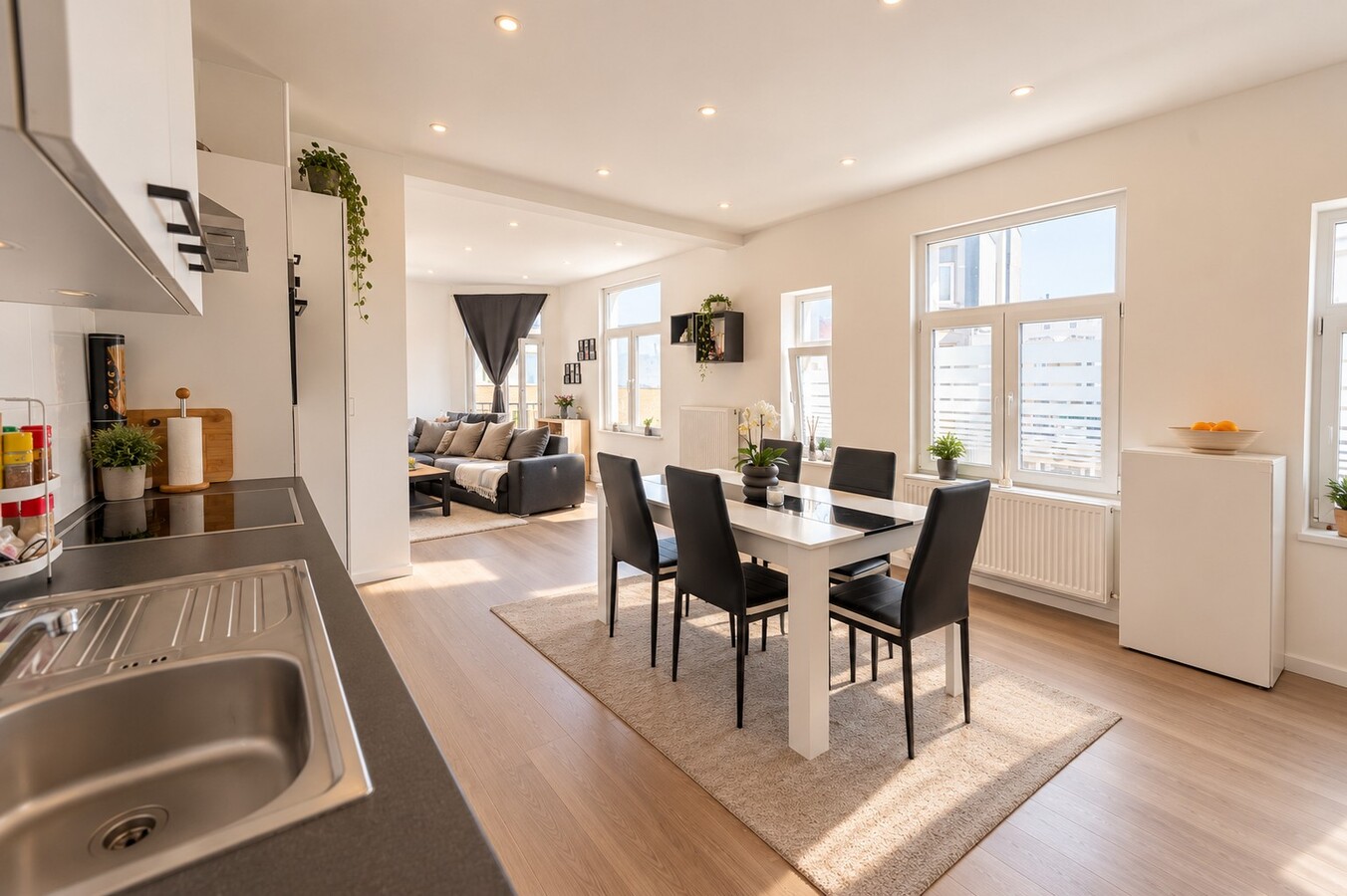 LICHTRIJK EN INSTAPKLAAR TWEESLAAPKAMERAPPARTEMENT OP TOPLOCATIE 