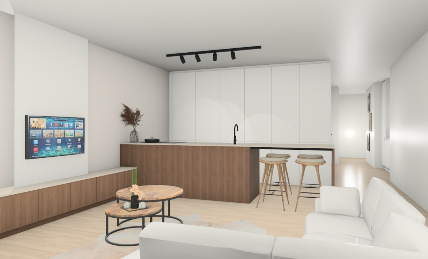 NIEUWBOUW GELIJKVLOERSAPPARTEMENT MET 1 SLAAPKAMER ONDER AANKOOP VAN 6% BTW IN HET CENTRUM VAN KERMT 