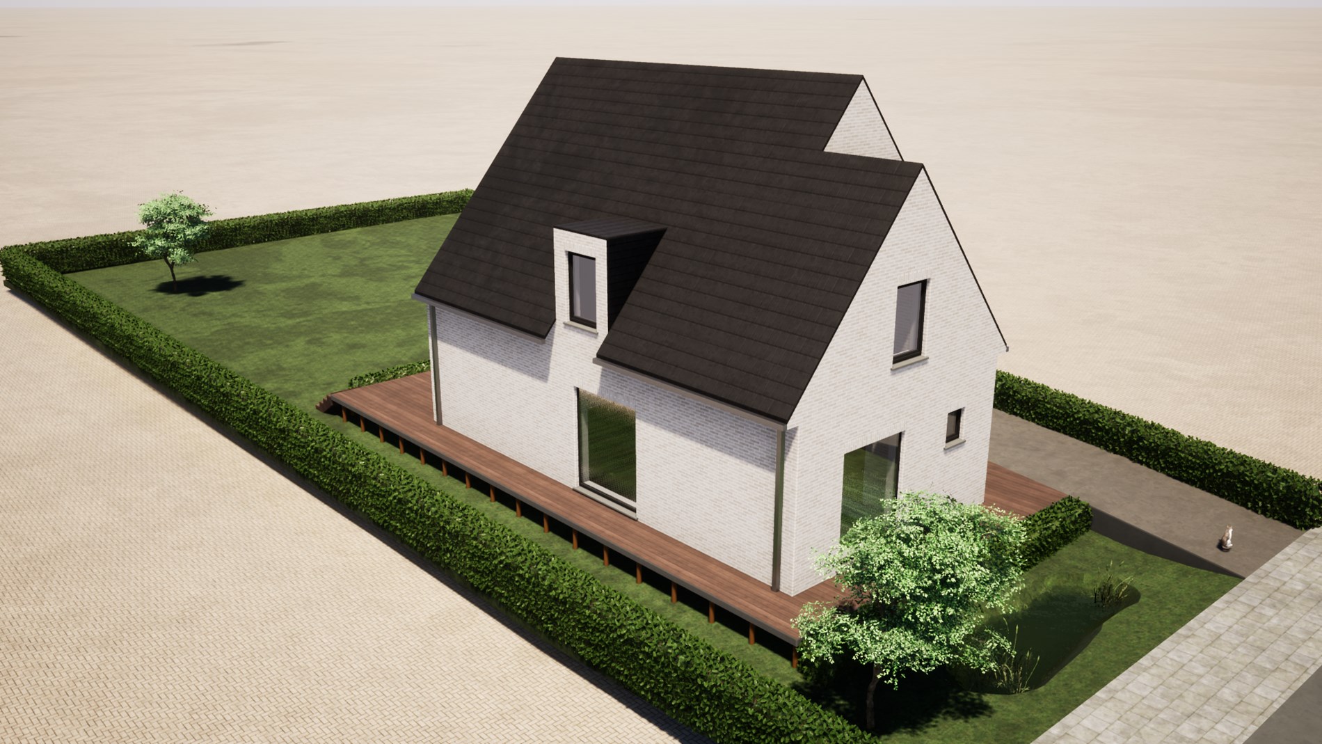 Exclusieve nieuwbouwvilla op 804 m² nabij strand te Westende 