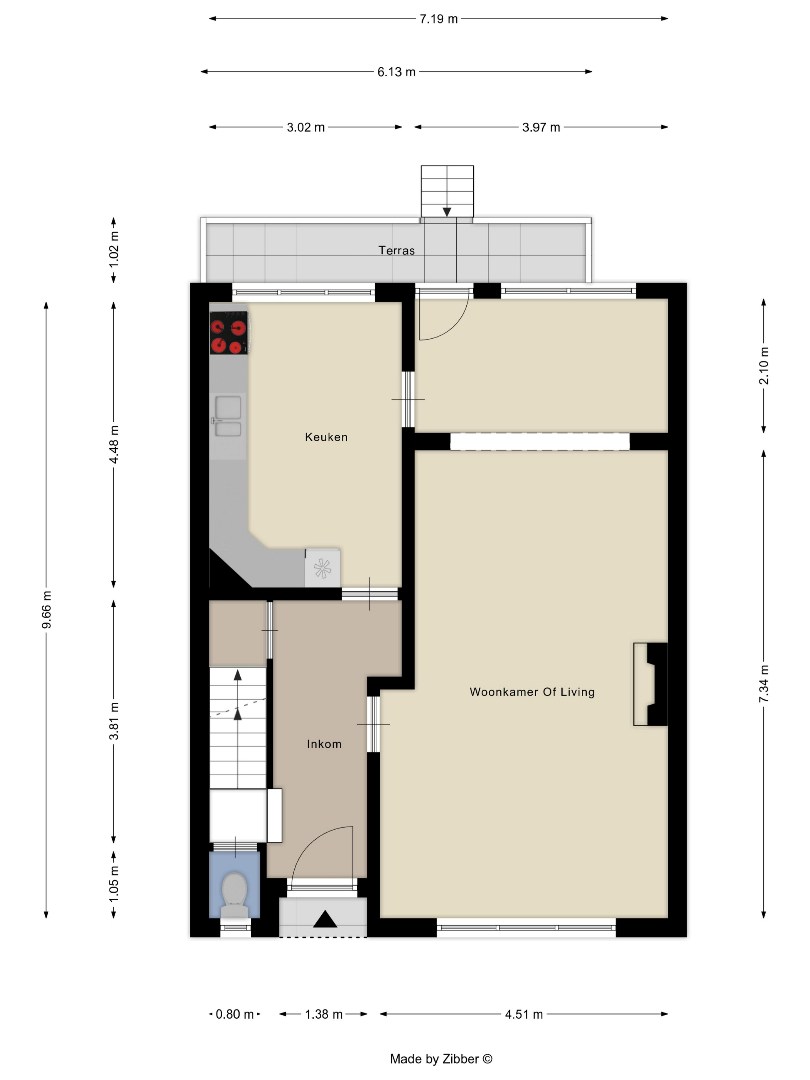 Woning met 3 slaapkamers,  tuin en garage in Kessel-Lo! - EPC 611 kWh/m² - bewoonbare opp. 156 m² 