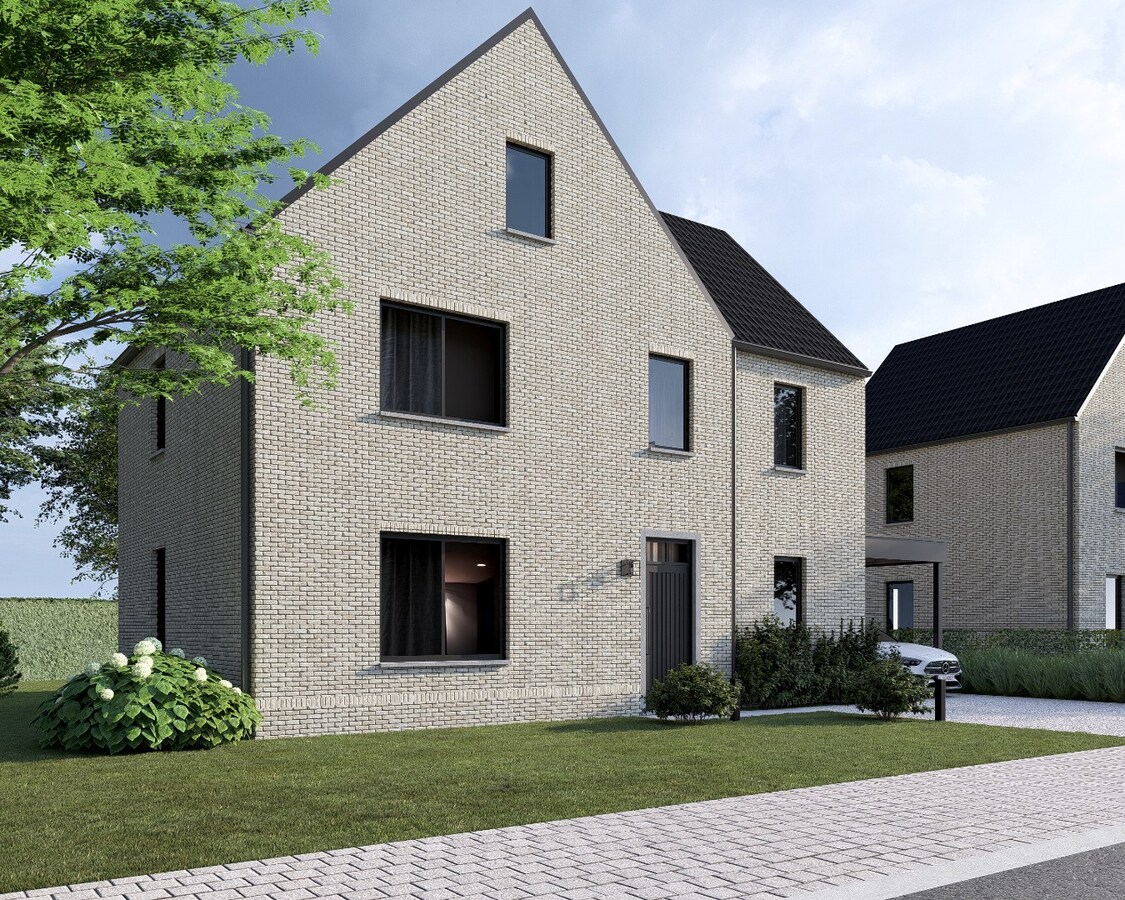 Nieuwbouwproject van 2 vrijstaande nieuwbouwwoningen op percelen van 6are en 6a22ca op een rustige locatie te Neeroeteren! 