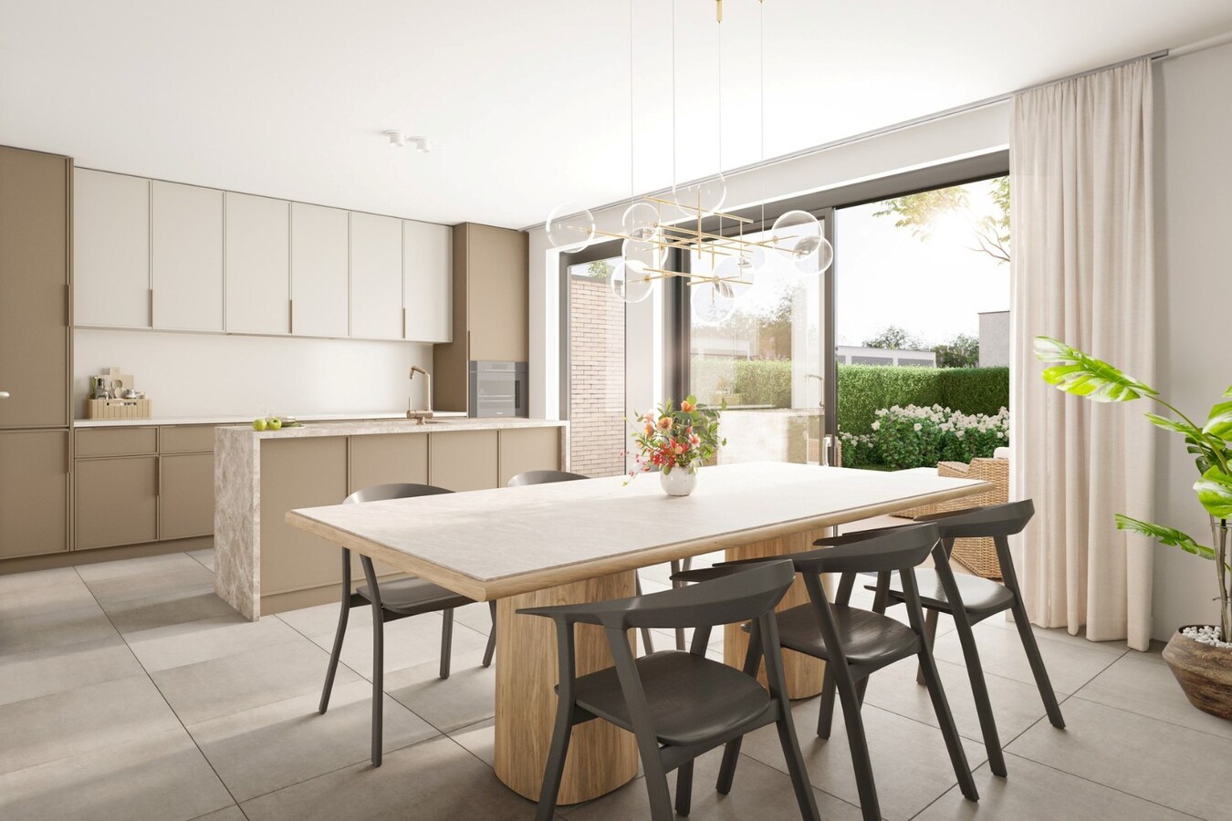 Nieuwbouwwoning met 3 slaapkamers en tuin te Lombardsijde 