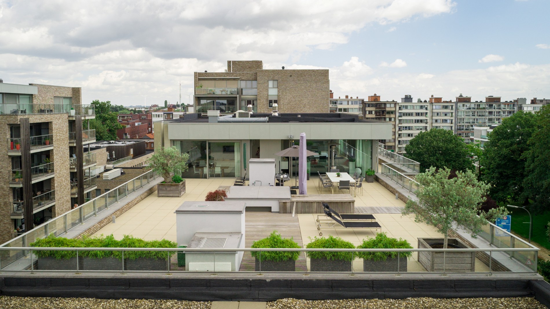 Terras en appartement