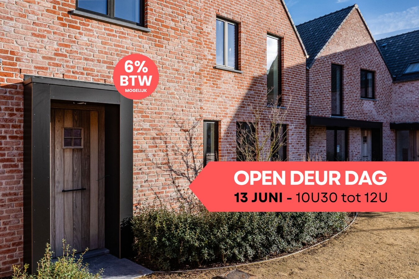 Landelijke nieuwbouwwoning in hartje Dikkelvenne. 