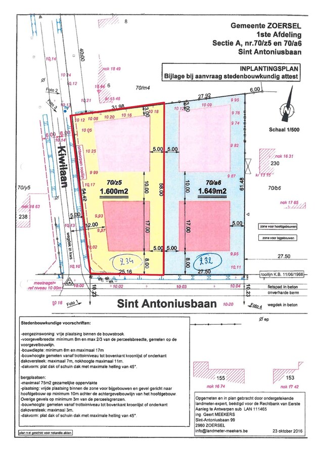Bouwgrond voor open bebouwing – 1.533 m² in groene omgeving nabij centrum Sint-Antonius 