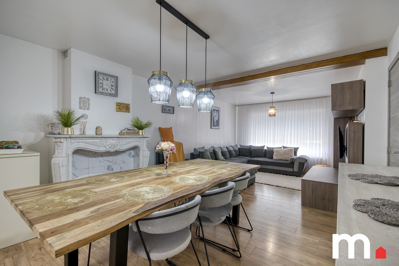 Instapklare woning te Ingelmunster met 3 slaapkamers en uitweg achteraan! 