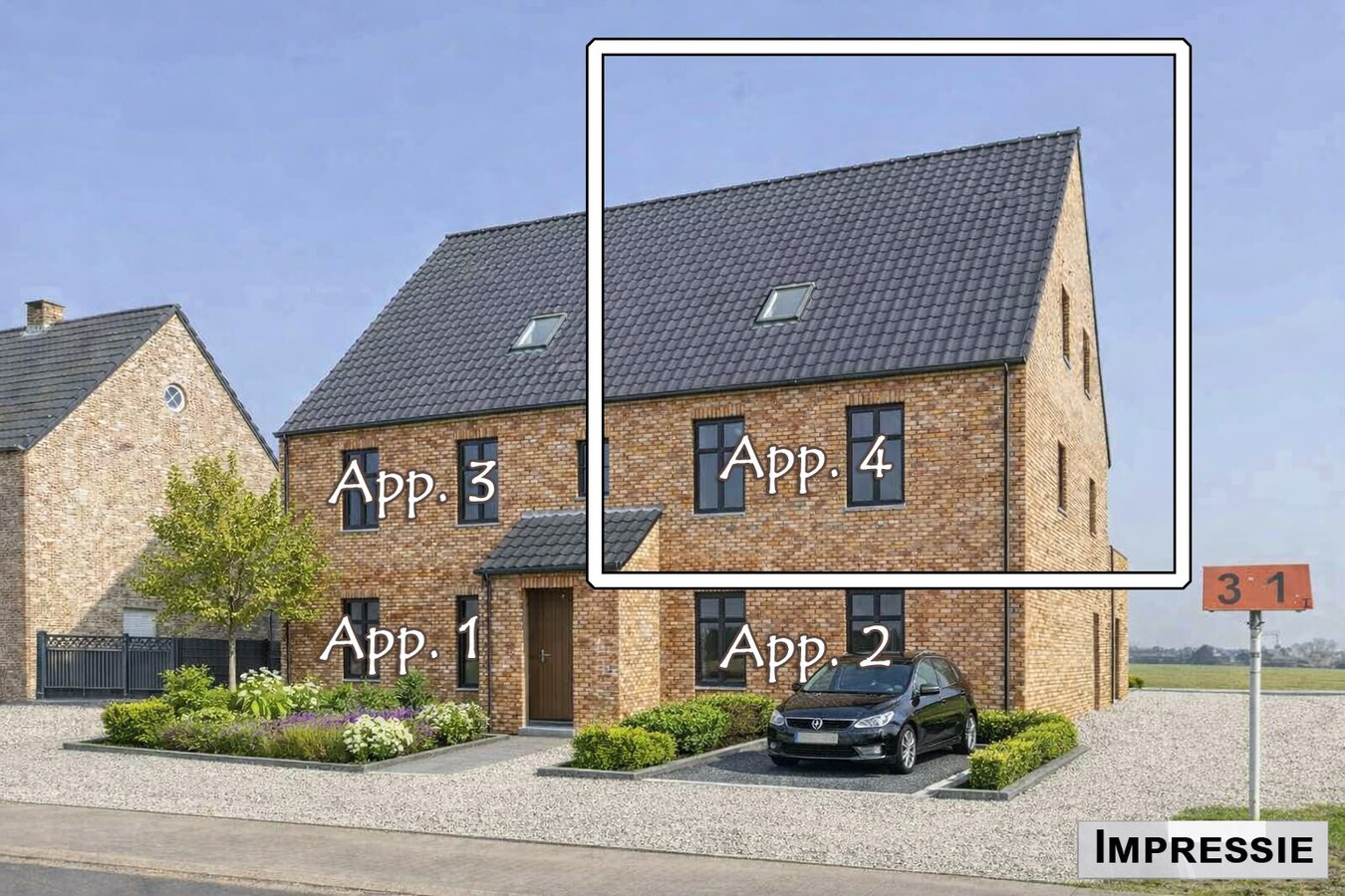 Nieuwbouw app. (3 slpks.) in Residentie Martinus 