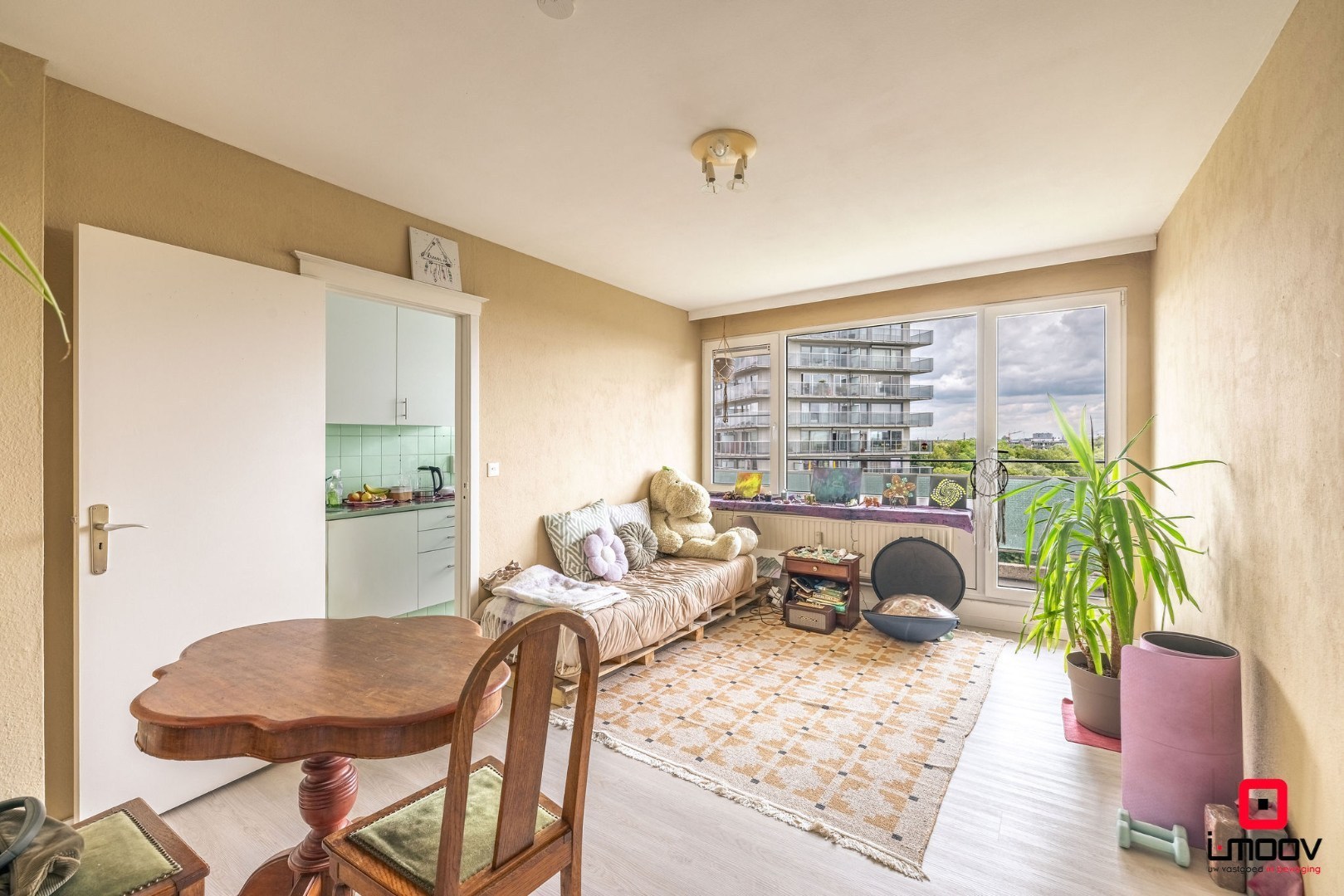 Appartement op de 8ste verdieping met panoramische zichten over Gent 