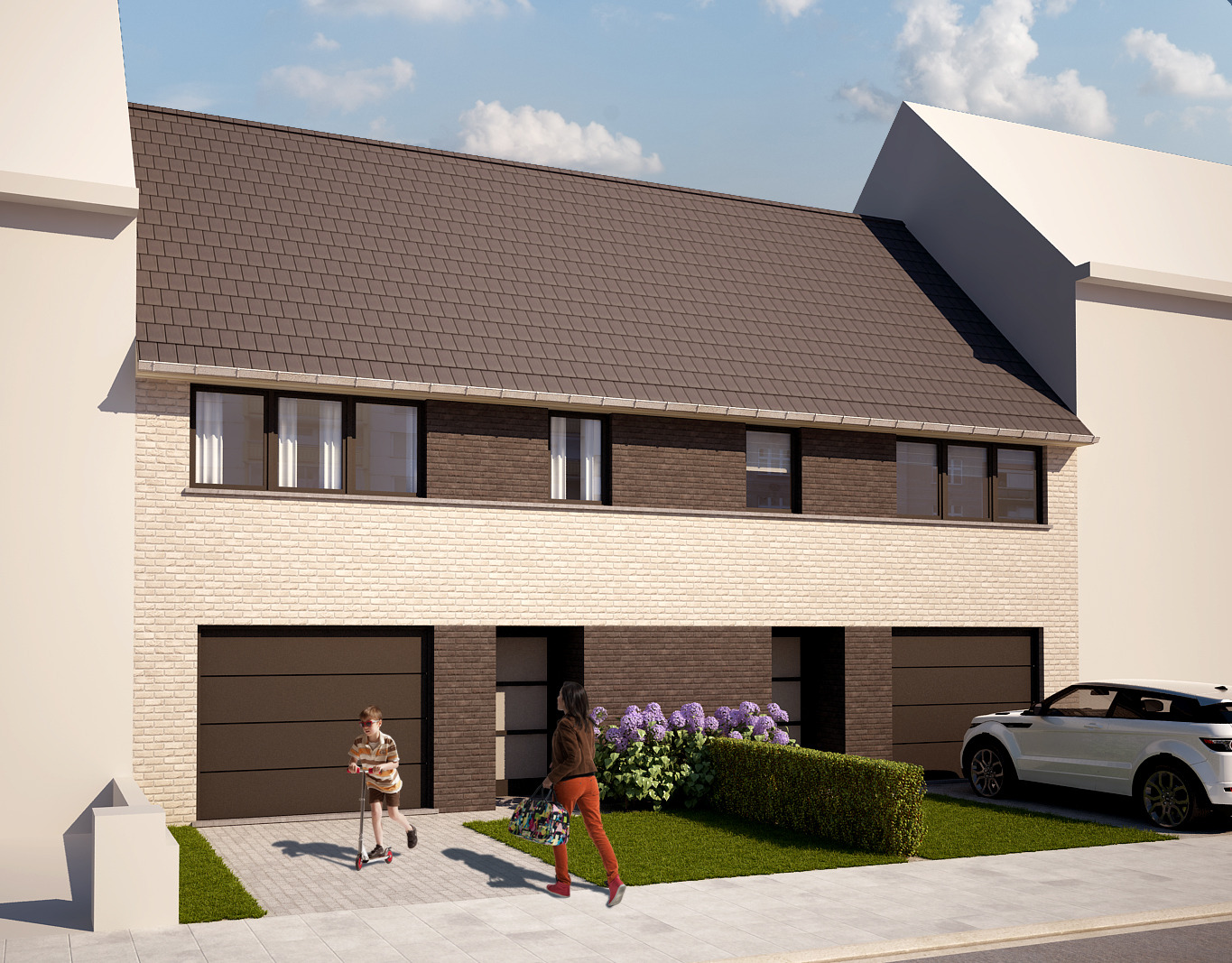 Schitterende nieuwbouwwoning te  Bredene met zongerichte tuin en garage 