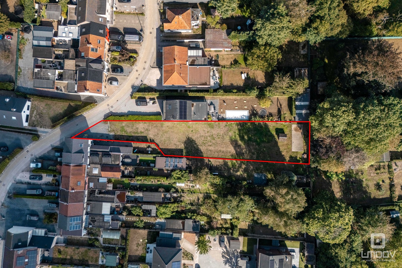 Bouwgrond (957 m²) voor halfopenbebouwing 