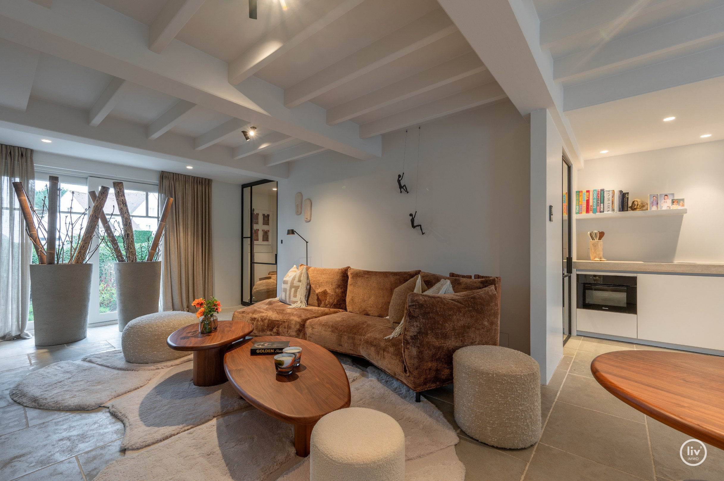 Exclusieve koppelvilla met verfijnde afwerking op toplocatie in het Zoute 