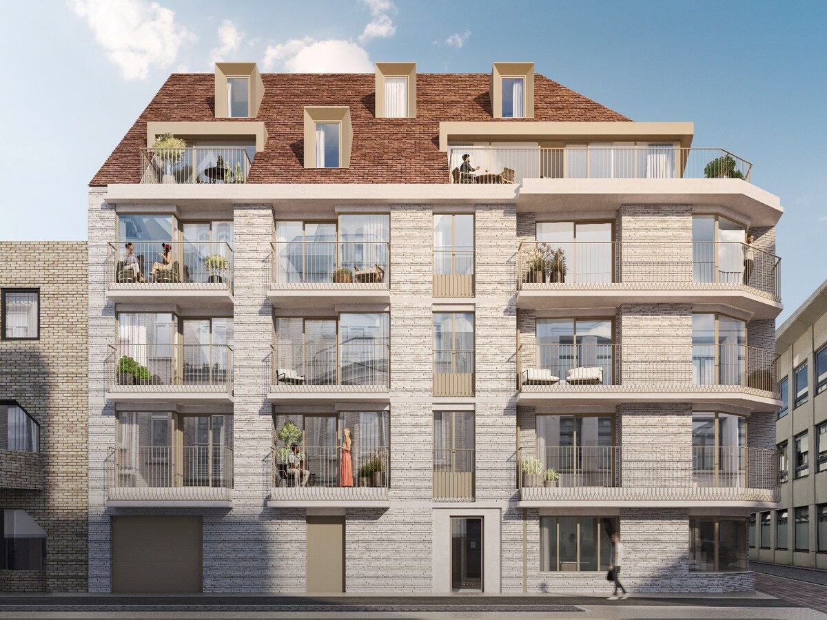 Modern éénslaapkamerappartement in nieuwbouwresidentie “Antoine” – centraal gelegen in Heist 