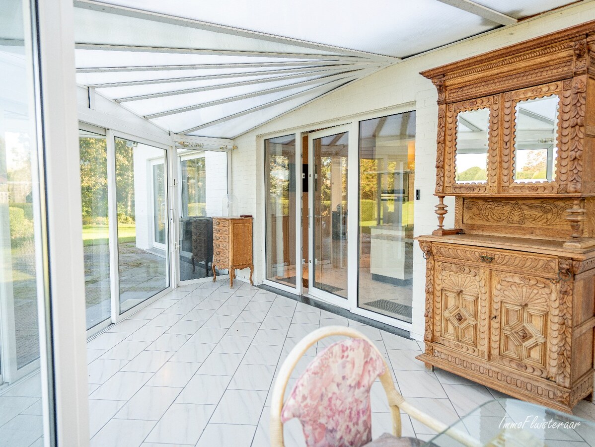 Rural villa with multifunctional outbuilding on approximately 51 acres in Bilzen 