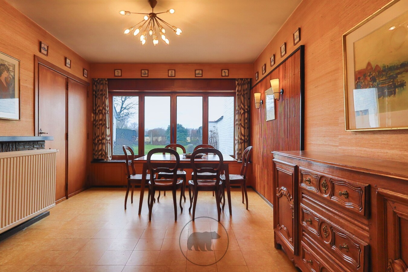 Woning met karakter en uitzicht op de velden nabij centrum Aalst 