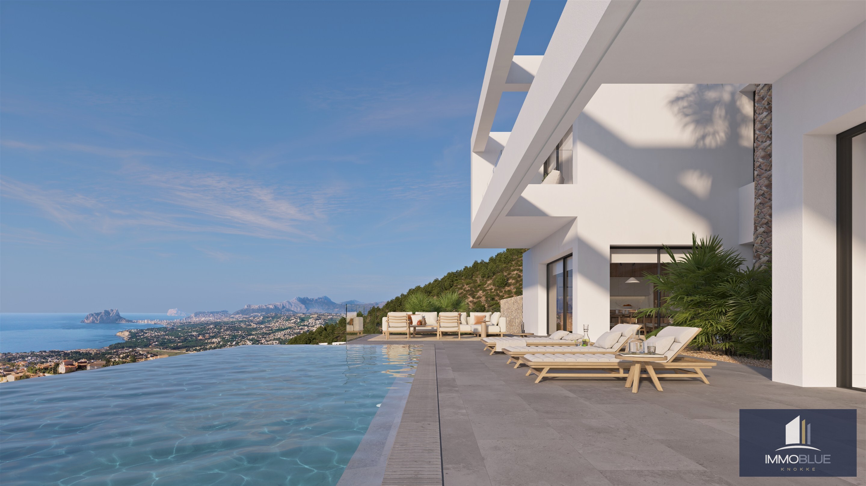 Designvilla in Benissa met infinity pool. 
