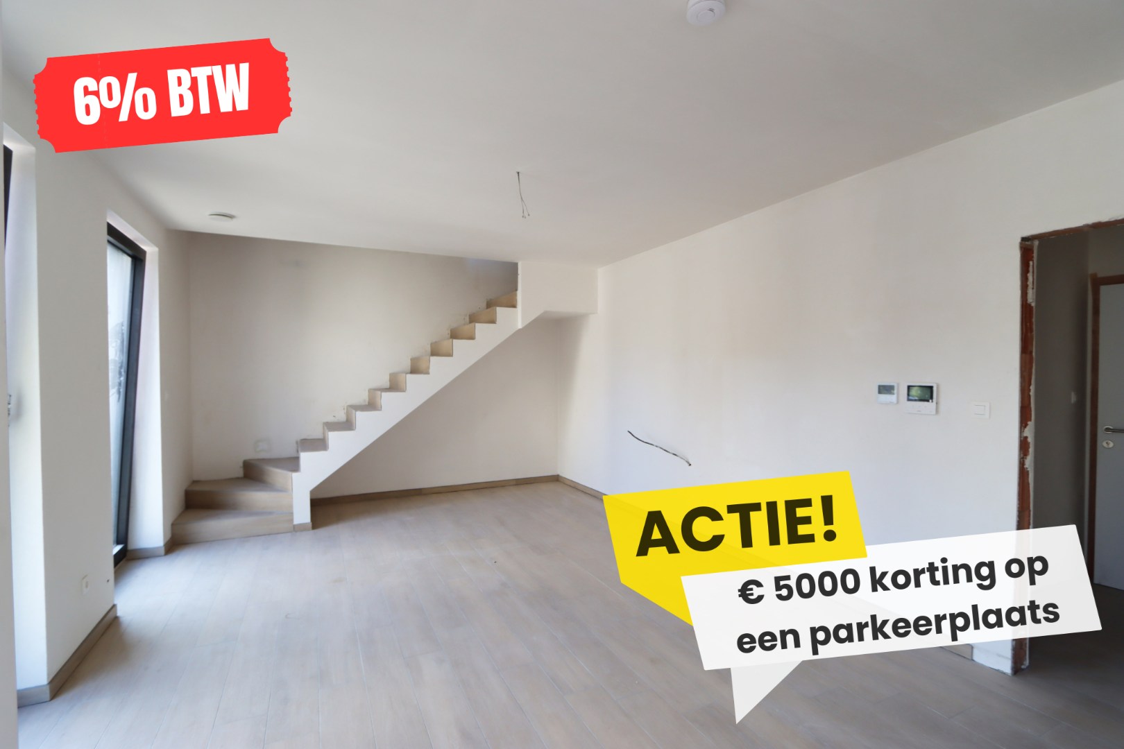 Duplex-appartement  (B1.3)  van 76,18m² met 1 slaapkamer en terras 