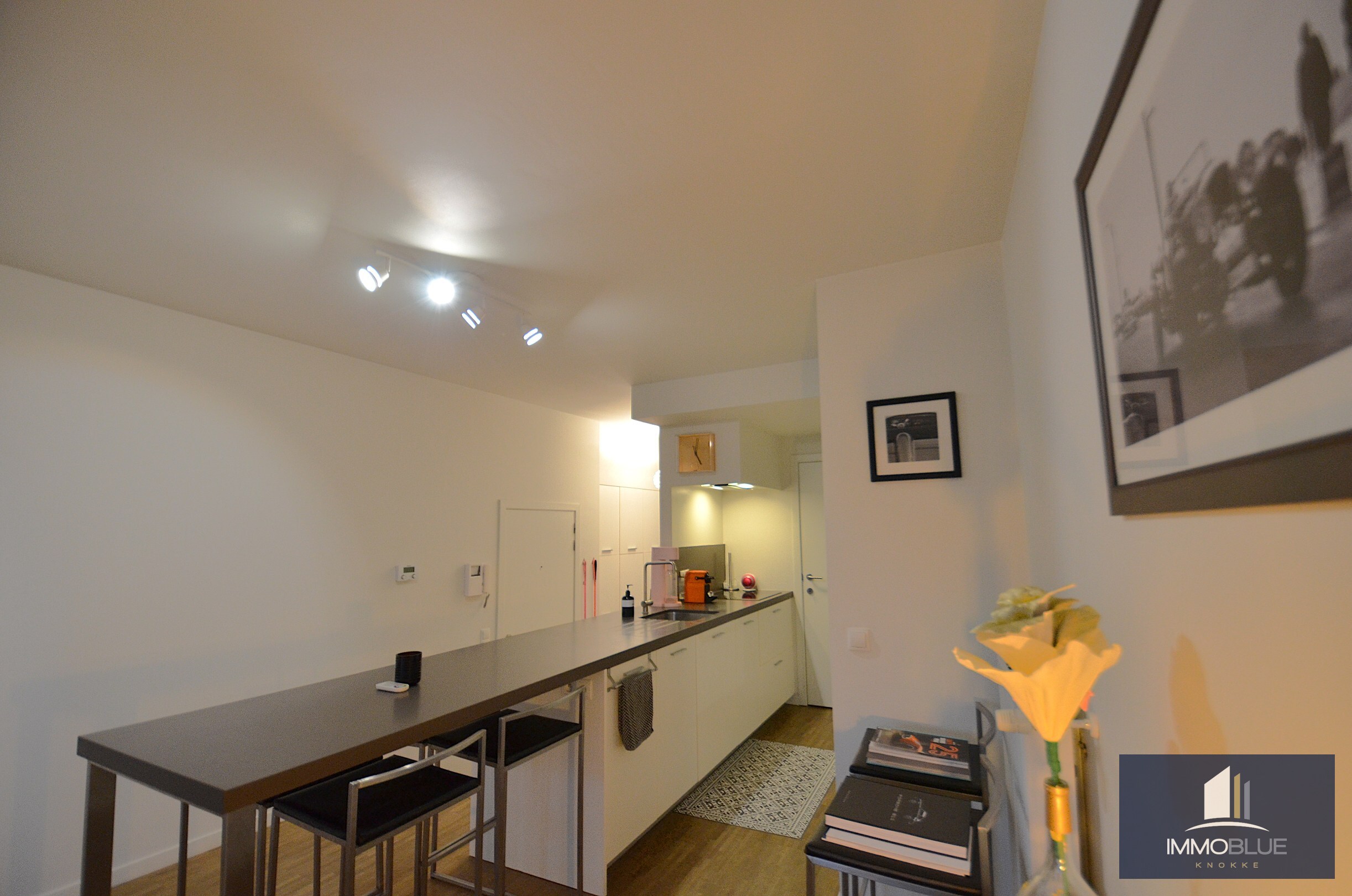 Appartement avec jardin situé au calme, à proximité de l’Avenue du Zoute. 