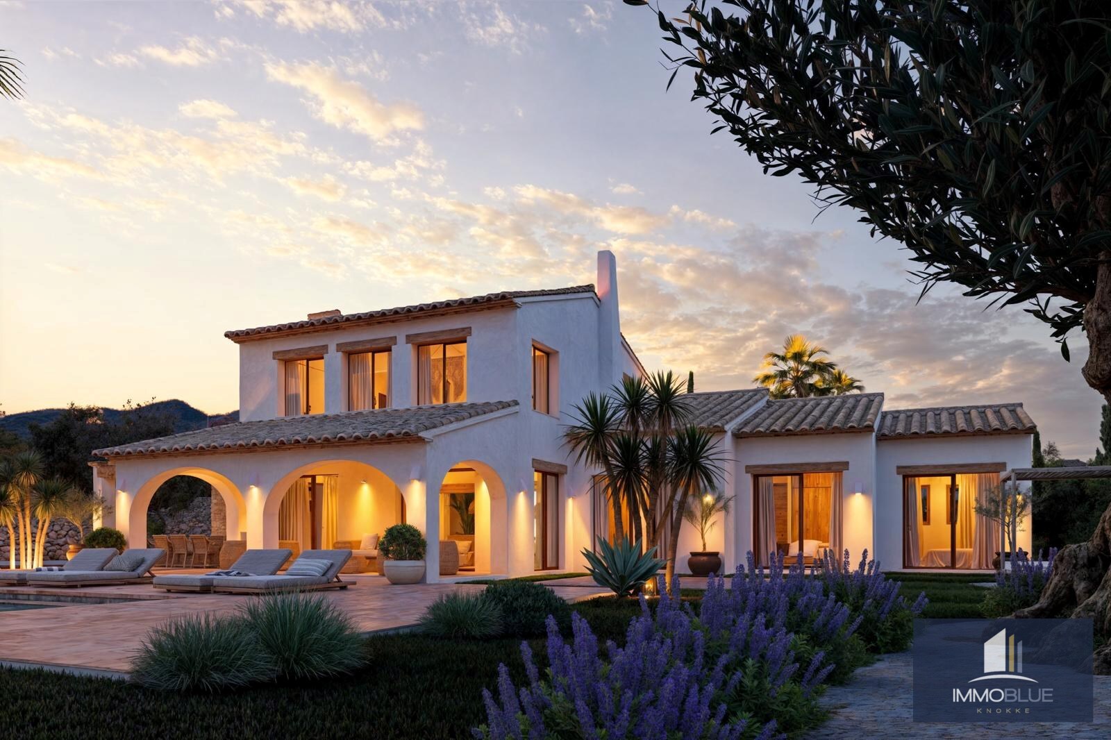 Villa Méditerranéenne avec Vue sur la Mer et les Montagnes 
