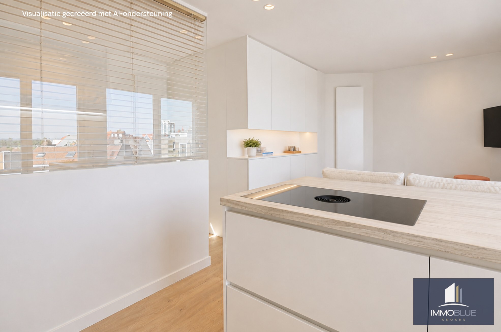 Volledig gerenoveerd dakappartement met een terras van ongeveer 45 m². 