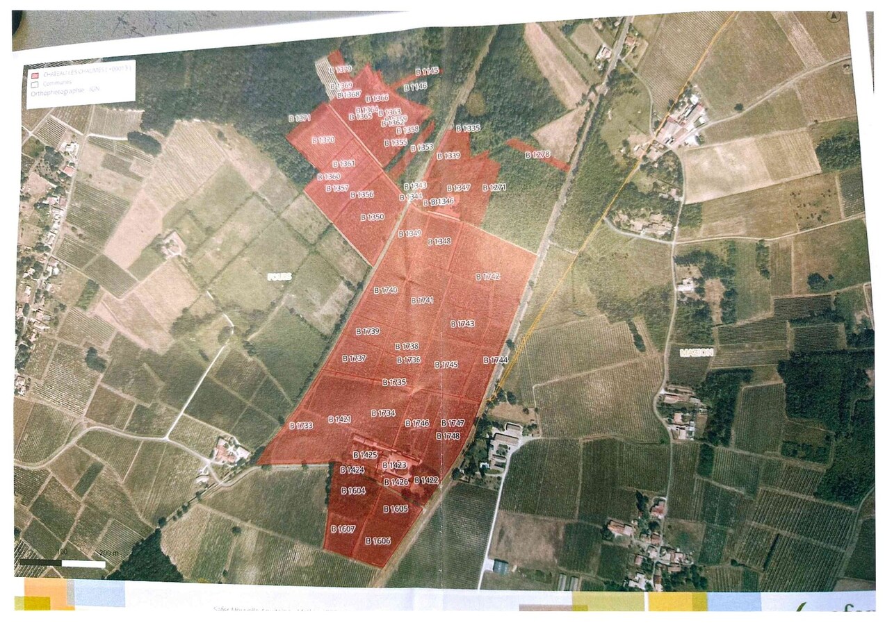 Chateau Les Chaumes - nabij Bordeaux (Frankrijk), Wijndomein met Restaurant en Hotel. 23 ha. 