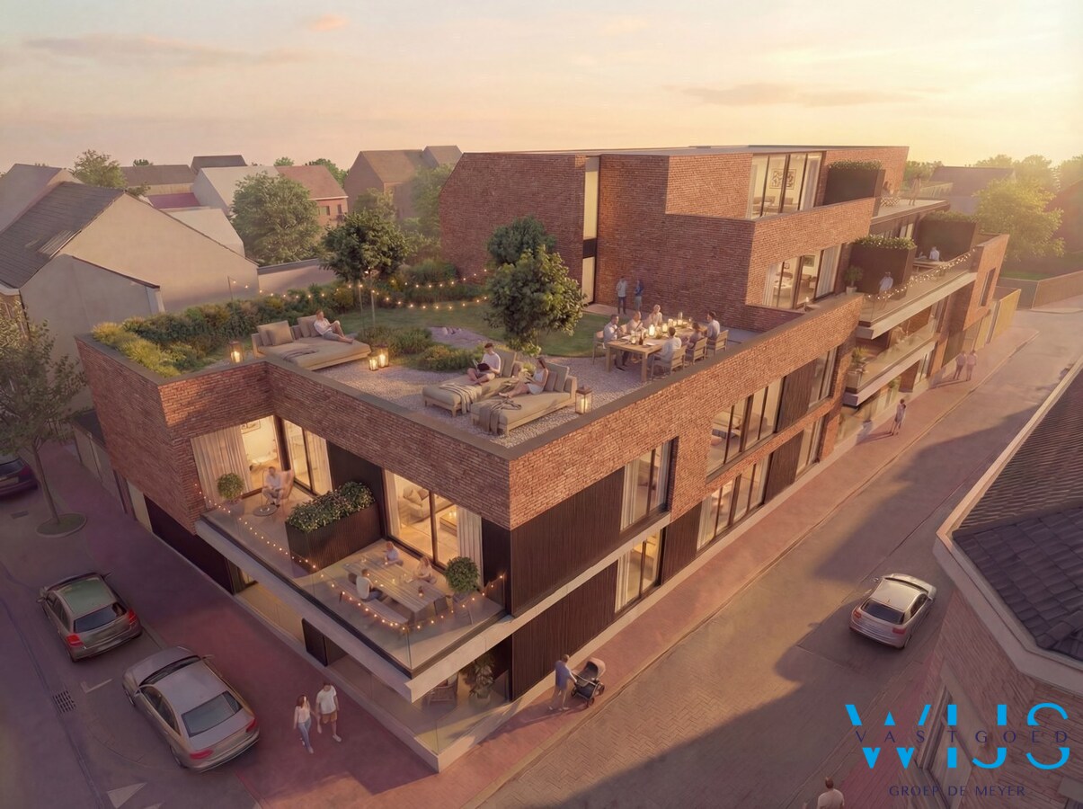 Uniek nieuwbouwproject met daktuin in het hart van Assenede! 