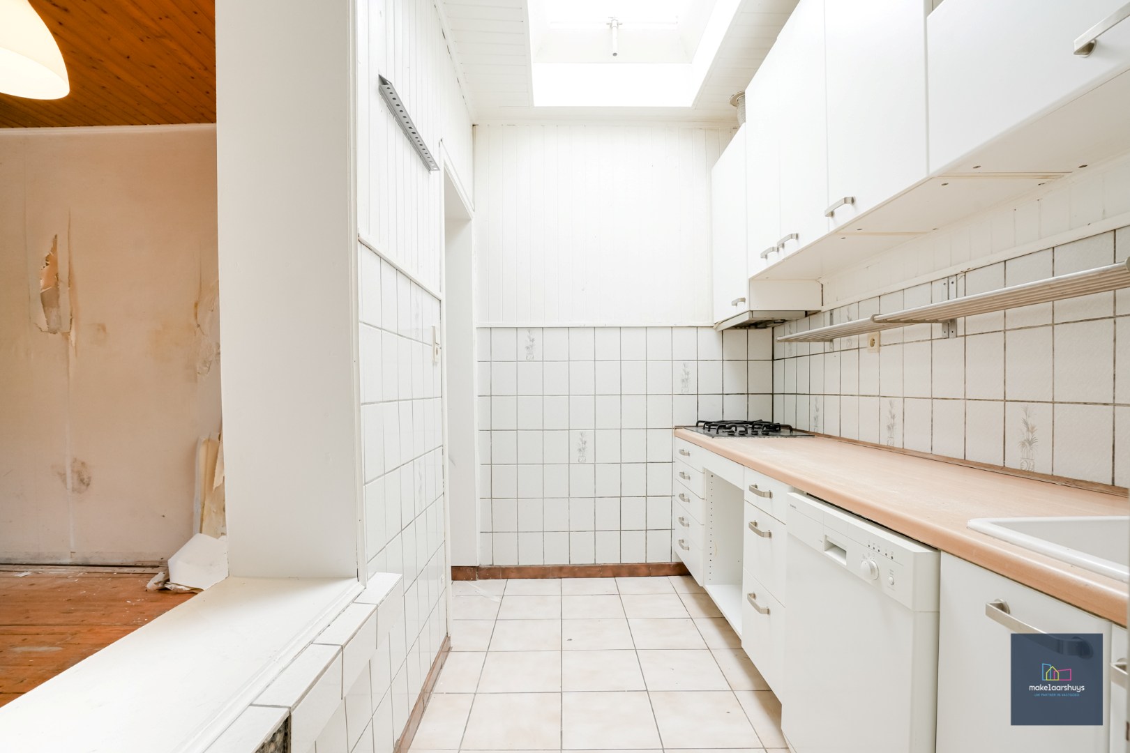 Te renoveren eigendom met zicht op de Leie 